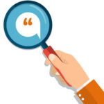 recherche témoignage professionnel loupe main