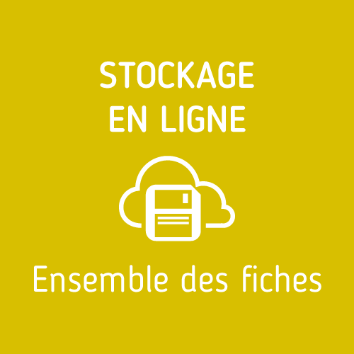 Stockage en ligne – Ensemble des fiches