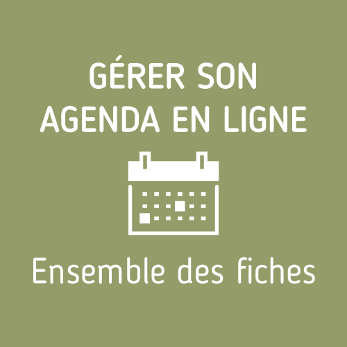 Gérer son agenda en ligne – Ensemble de fiches